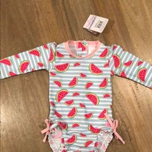 6-12 Months RuffleButts One Piece Rash Guard